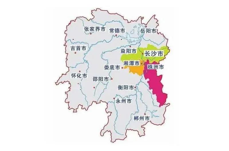 長株潭都市圈范圍